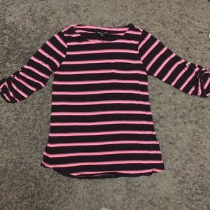 Women’s Cable & Gauge 3/4 Sleeve Striped Shirt
